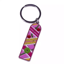 Back to the Future Key Ring Metallic Hoverboard 2 13/16”