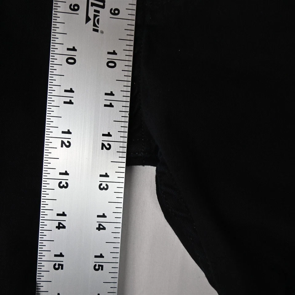 Pantalones de mezclilla elásticos con dobladillo negro ajustados con cremallera Robin's 42x34 Moto para hombre Foto 3 de 4