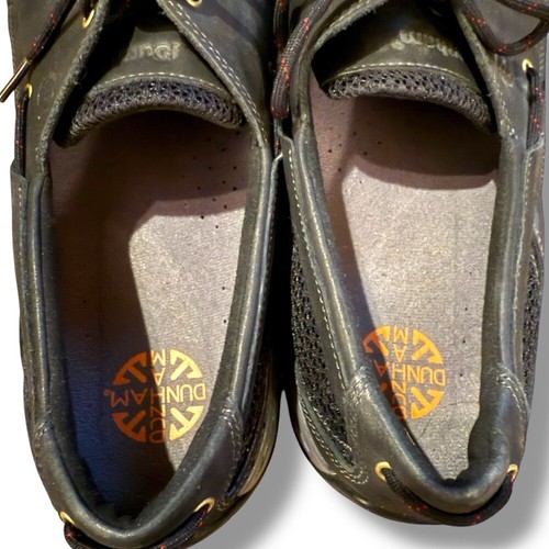 Zapatos de barco Dunham Captain informales con cordones de cuero negros para hombre talla 14 D - Imagen 6 de 11