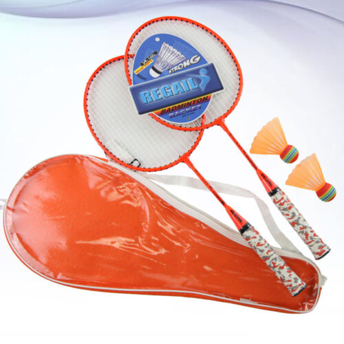 Kids Badminton Racket Set - 2 Pink Rackets + 2 Random - Parent-Child Sports Toy - Picture 1 of 18