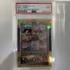 2021 Panini Legacy Mac jones Auto- Yellow Diamond Psa 9 LOW POP is 3!