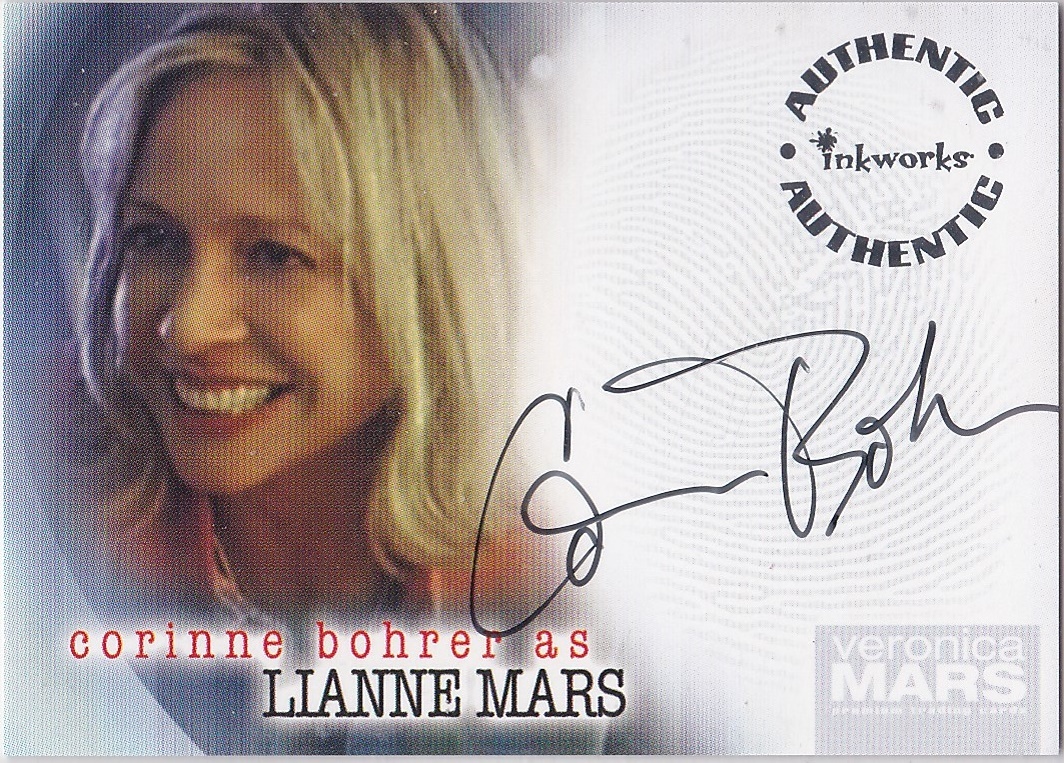 VERONICA MARS SEASON 1 A5 CORINNE BOHRER AS LIANNE MARS AUTOGRAPH