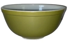 Vintage Pyrex OLIVE GREEN Nesting Mixing Bowl #403 2.5 QT MADE IN USA