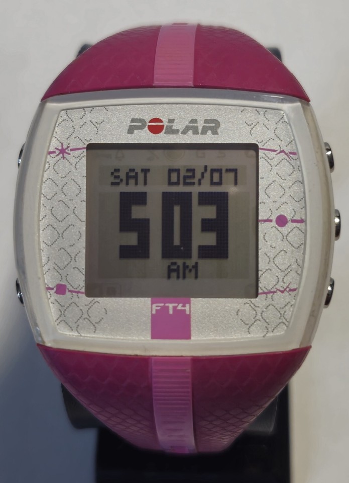 Pink Polar FT4 Womens Heart Rate Monitor Exercise Training Watch New
