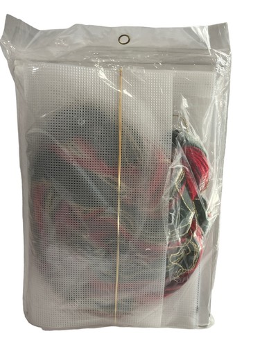 Bucilla Poinsettia Coasters Set of 4 Plus Holder Plastic Canvas Kit #61222 1996 - Picture 2 of 2