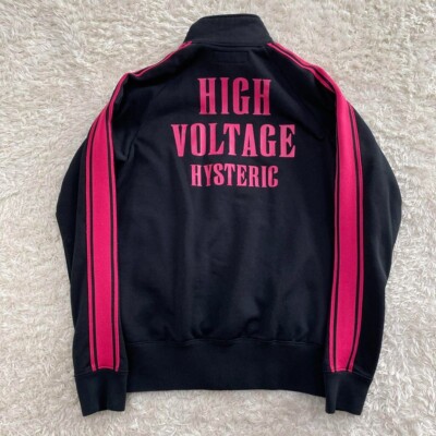 ★X-girl× HYSTERICGLAMOUR★TRACK JACKET★M★ HYSTERIC GLAMOUR Black Pink Guitar Girl Track Jacket Free Size