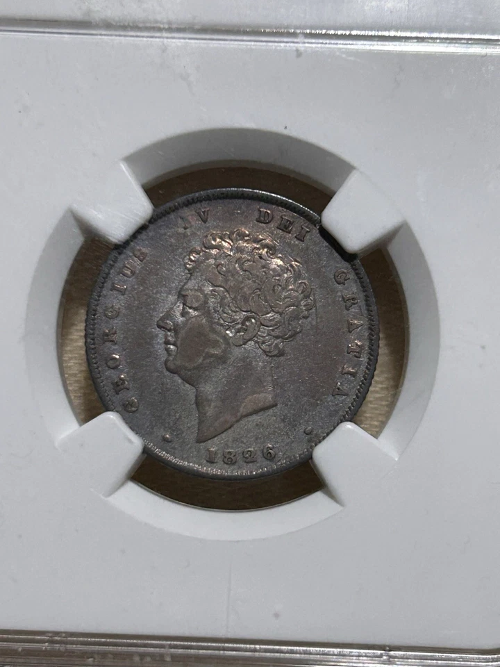1826 Great Britain 1 Shilling NGC VF30 Silver Beautiful Toning! - Image 3 of 4