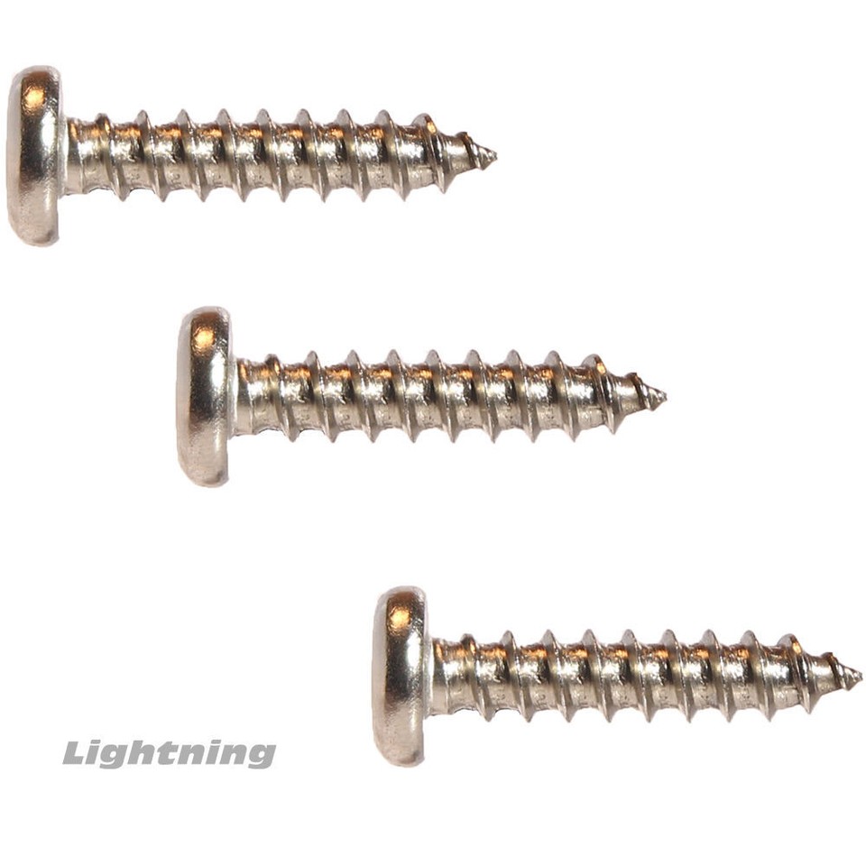 Vis à Métal Tête Bombée (Pan Head) Acier Inox 316 Marine - #12 X 2 Pouces - Lot De 500