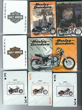 (2) Different 1999 Harley Davidson Motorcycle Poker Playing Card Decks