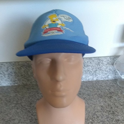 Bart Simpson radical Dude White Hat Cap 