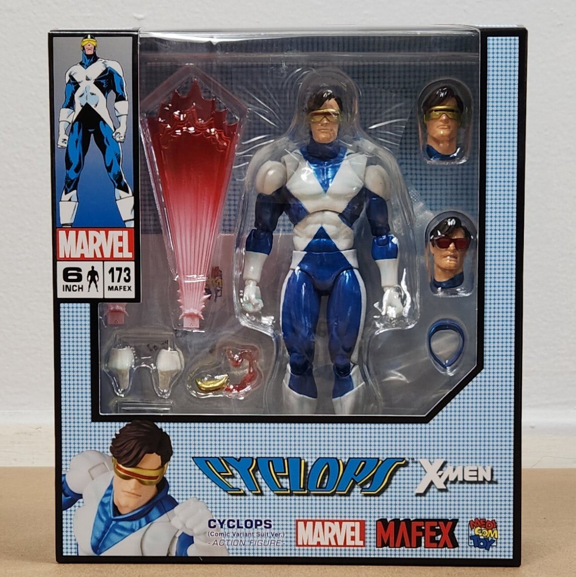MAFEX サイクロプス 173 X-Men MAFEX No. 173 Cyclops X-Men Action Figure (Comic Suit)
