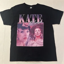 Rare NWOT Official Kate Bush Alt Rock 80’s Concert TOUR SHIRT Adult LARGE Black