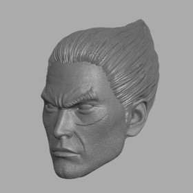 Kazuya Mishima v3 Angry Tekken Boss custom head for video game action figures