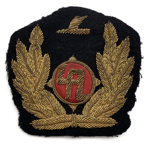 1960s Laker Airways Air Bullion Wire Embroidered Pilots Crew Cap / Blazer Badge