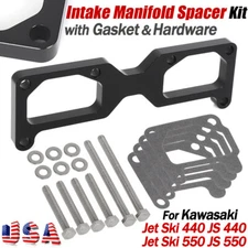 Intake Manifold Spacer Kit For Kawasaki Jet Ski 550 SX JS550 JS440 44/46 mm Carb