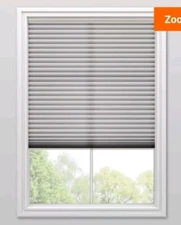 Veneta Designer Cordless Light Filtering Cellular Shades Pincheck White