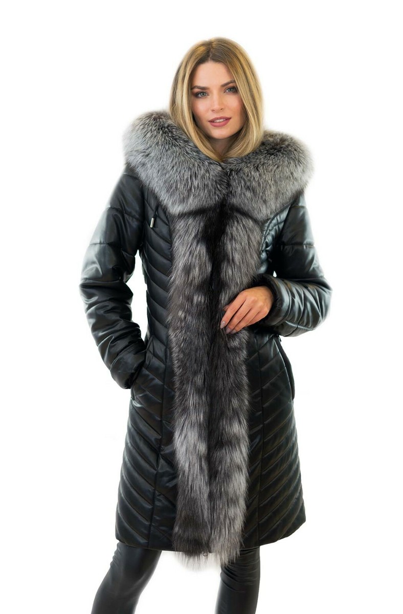 Fur Kappa Daunenmantel Mantel Echt Fell Kragen Jacke Daunenmantel