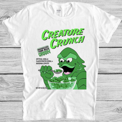 Creature Crunch Black Lagoon Fantasy Monster Funny Meme Gift Tee T Shirt M1047