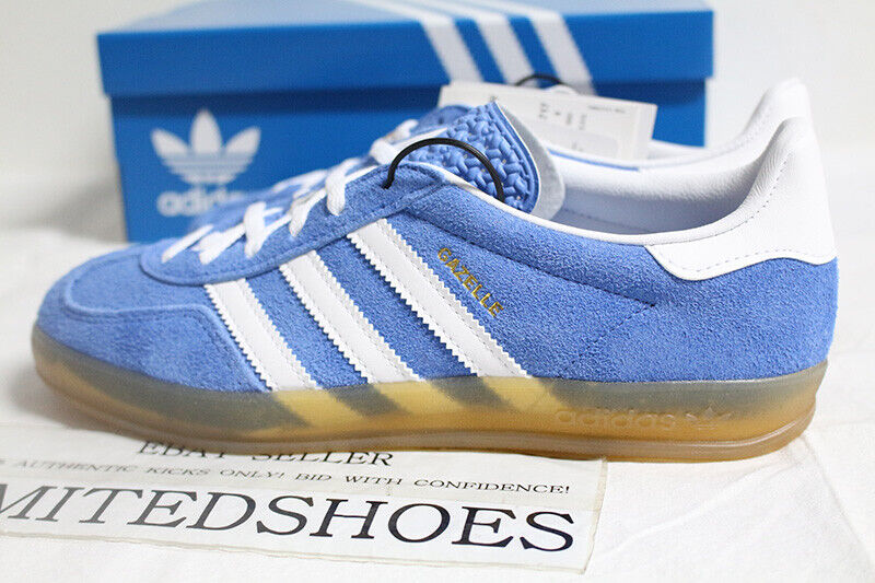 W Adidas Gazelle Indoor Blue Fusion Cloud White HQ8717 Women Sneakers