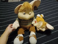 2 Vtg Animated Talking Singing  Baby Topo Gigio Mouse Maria Perego toys dolls