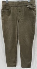 Tommy Hilfiger Stretch Pants Women  s Sz 12 Olive Ankle Trendy Stylish Comfy Cool