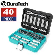 Duratech 40pc 38ratchet Mechanic Socket Wrench Set Metric Sae Repair Tool Kit Duratech 40pc 38ratchet Mechanic Socket Wrench Set Metric Sae Repair Tool Kit