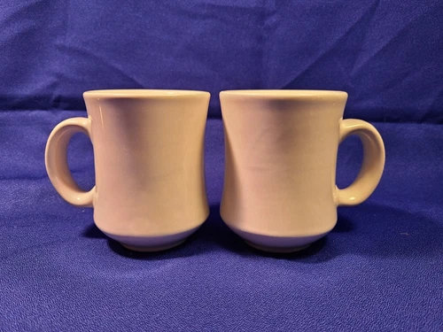 Vintage Pair Restaurant Ware Ventura China Coffee Mugs Cups - 8 oz.