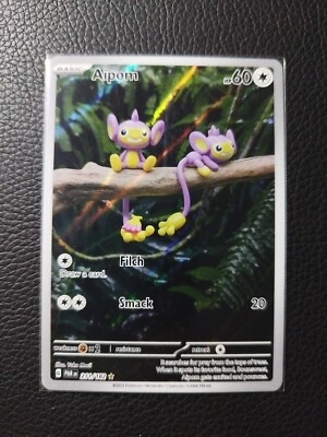 Pokemon Karte 211/182 Aipom Paradox Rift Englisch Illustration Rare
