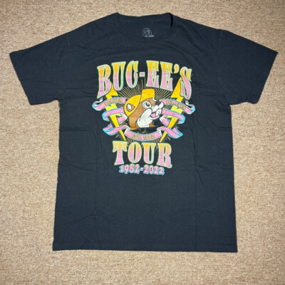 Bucees Tour 1982-2021 Short Sleeve T Shirt Mens Size M Psychedelic Buc-ee's