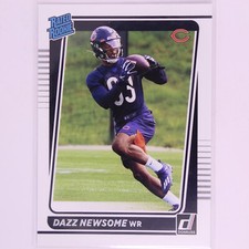 2021 Donruss Football NFL Rated Rookie Dazz Newsome RC #320 Bears