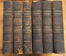Cooper’s Works 1859-1864  ( J. Fenimore Cooper). 6 Books Being Sold In This Set