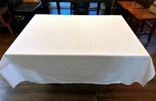White Tablecloth Square Table Cover Wedding Graduation Party Table Cloth