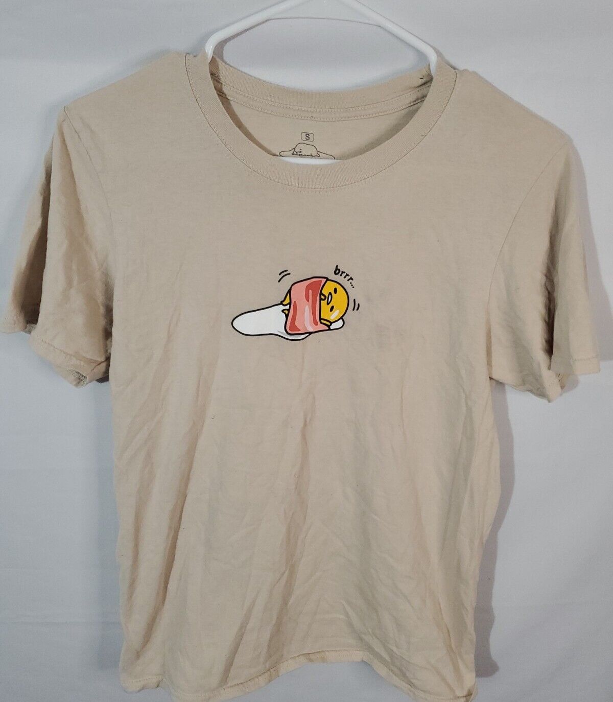 Gudetama The Lazy Egg T-Shirt Wrapped in Bacon Me… - image 1