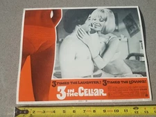1970 Lobby Card Poster 3 In The Cellar Joan Collins Larry Hagman Wes Stern