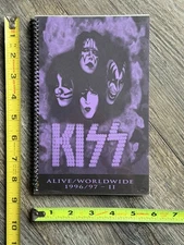 KISS Tour Itinerary Book 2 Alive Reunion Tour Dark Purple Aug-Sept Vintage Kiss