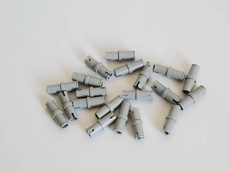 Lego 3673 Lote de 20 Conectores de fricción Pin Technic - Gris Luz Gris Azulado - Imagen 4 de 4