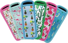 Ice Pop Sleeves 6Pcs Neoprene Popsicles Holders Bags Reusable Popsicles Antifree