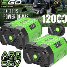 EGO Power BA6720T 56-Volt 12.0 Ah Lithiumion Battery Upgraded Fuel Gauge 2PACK