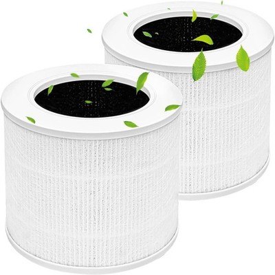 2X Für LEVOIT Core Mini Luftreiniger Core Mini-RF Ersatzfilter und Aktivkohle DE
