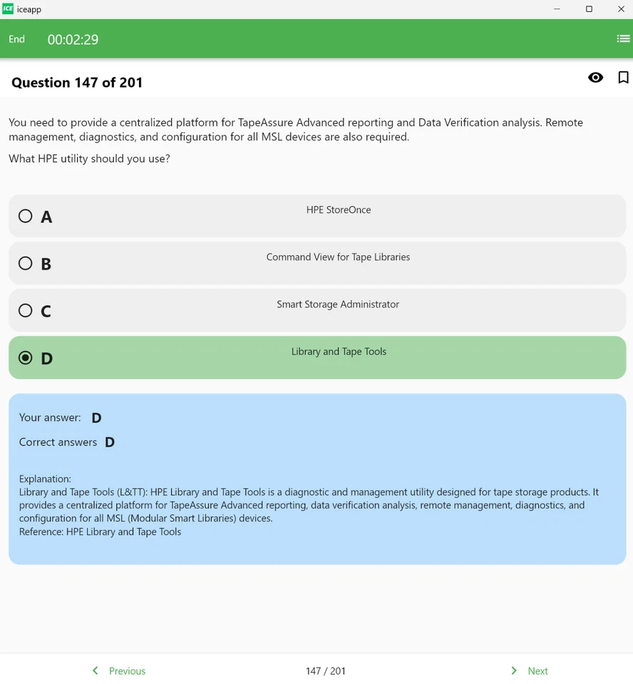 HPE0-V25 (Dump) | Soluzioni cloud ibride HPE - Immagine 4 di 4