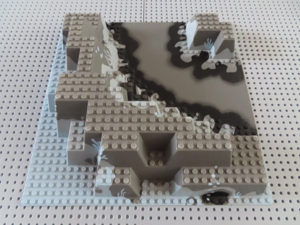 LEGO 3D Platte Canyon Felsen Unterwasser 6024px3 32x32 dunkelgrau 6199 SG - Bild 2 von 4
