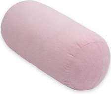 Round Cylinder Bolster Pillow with Removable Velour Cover, Tube Roll Cervical Pi