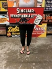 Antique Vintage Style Metal Sign Sinclair Pennsylvania Oil Red Made in USA