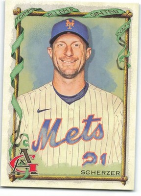 2023 Topps Allen & Ginter Baseball 55 Max Scherzer, New York Mets