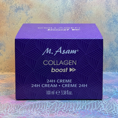 M. Asam Collagen Boost 24H Cream-Day & Night, 3.38 oz-Jumbo Size-Sealed Jar-NIB