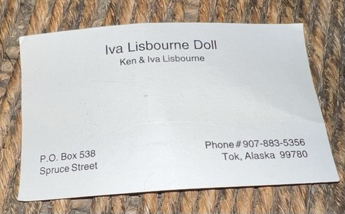 SIGNED IVA LISBOURNE doll Artist WOOD FACE ALASKA INUPIAQ TRIBE GIRL DOLL 10” - Picture 5 of 6