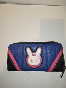 Loungefly Overwatch D.Va Wallet Pink Blue Bunny Gamer Gift Cosplay Purse Rare