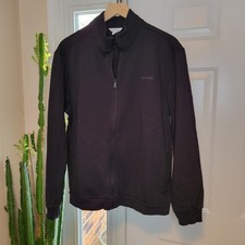 NWOT Calvin Klein Jet Black Zip Up Hoodie, Size Mens Large