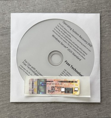 MS Windows Server 2025 Standard OEM Vollversion für Fujitsu Server 16 Core