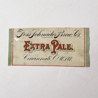 Foss Schneider Brewing Extra Pale Pre Pro Label Cincinnati OH